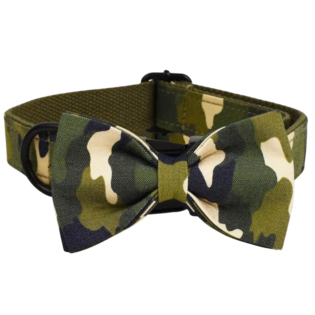 🎖️🌿 THE CAMO COLLAR & BOW (Copy)