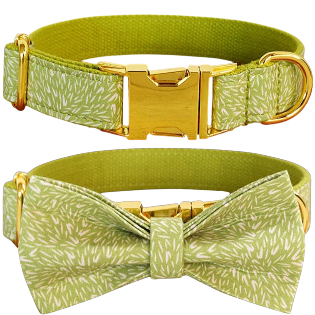 🌿 WILLOW BREEZE COLLAR & BOW