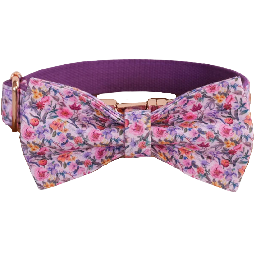 💜 LAVENDER MEADOW COLLAR & BOW