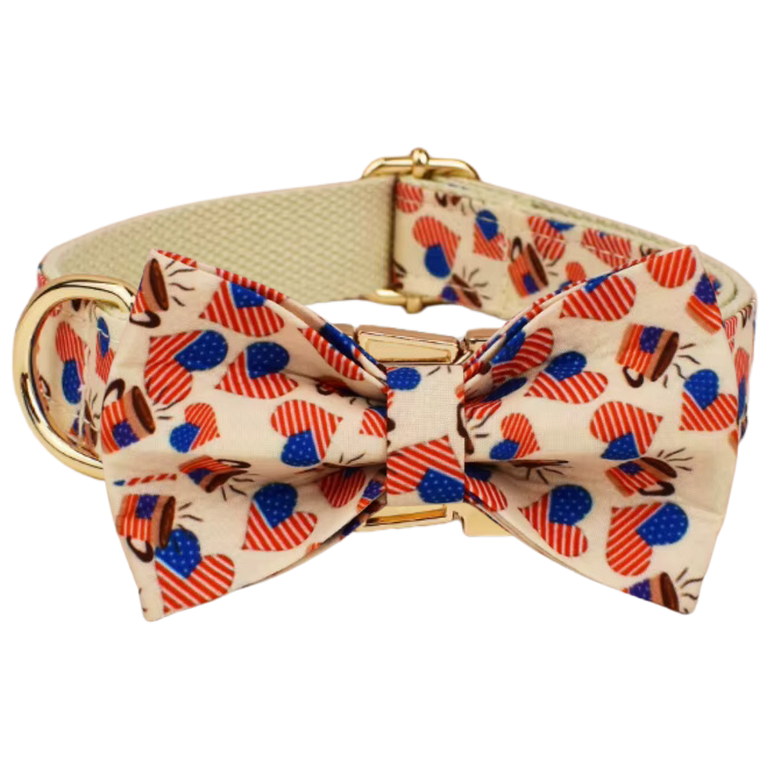 🇺🇸 THE PATRIOT COLLAR & BOW