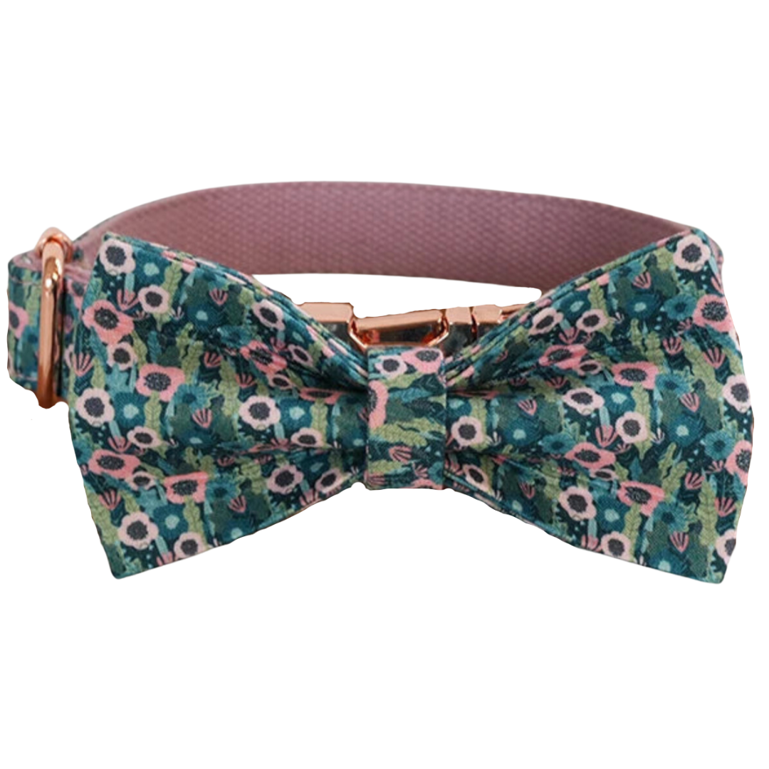 🌿JUNGLE VIOLET COLLAR & BOW