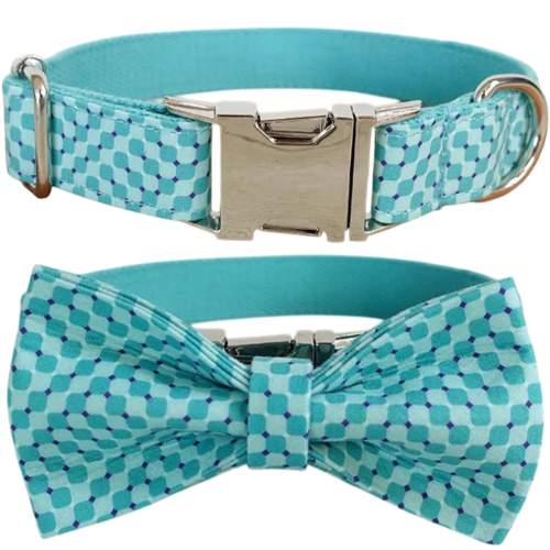 🌊 AQUA MIRAGE COLLAR & BOW (Copy)