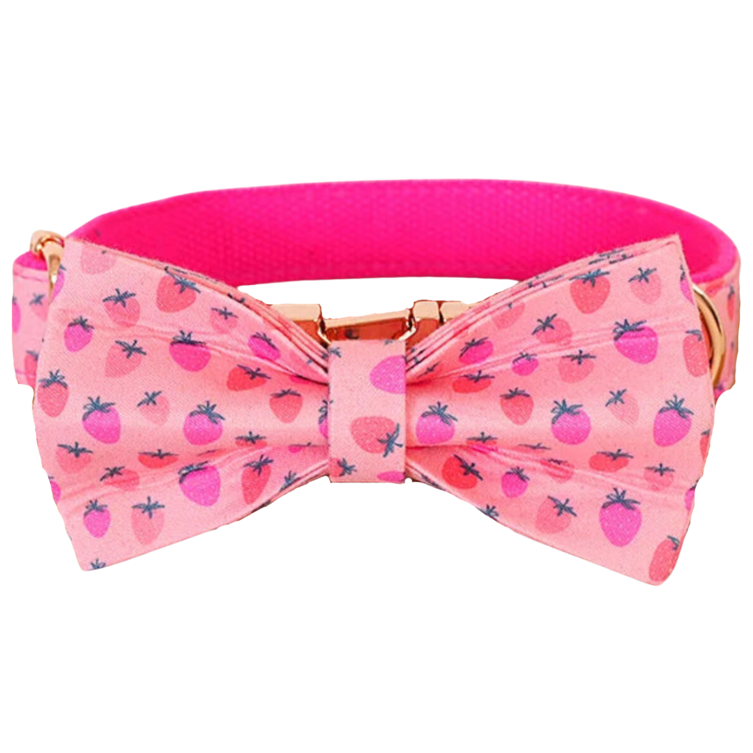 🍓SWEET STRAWBERRY COLLAR & BOW