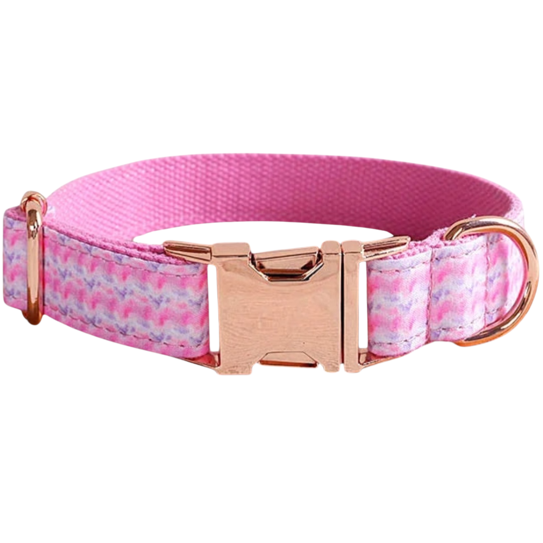 💖 COTTON CANDY SWIRL COLLAR & BOW