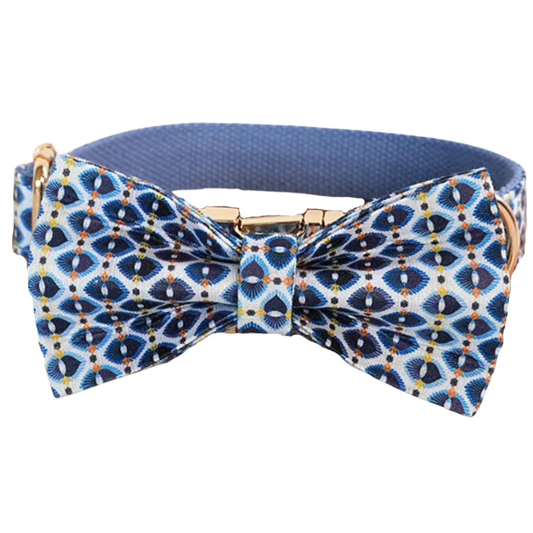 💙 BLUE TRIBE LEADER COLLAR & BOW